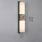 Creative Marble Wall Lamp in Chinese Style for Bedroom, Living Room