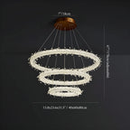 Andenne | Modern Ring Crystal Chandelier for Living Room