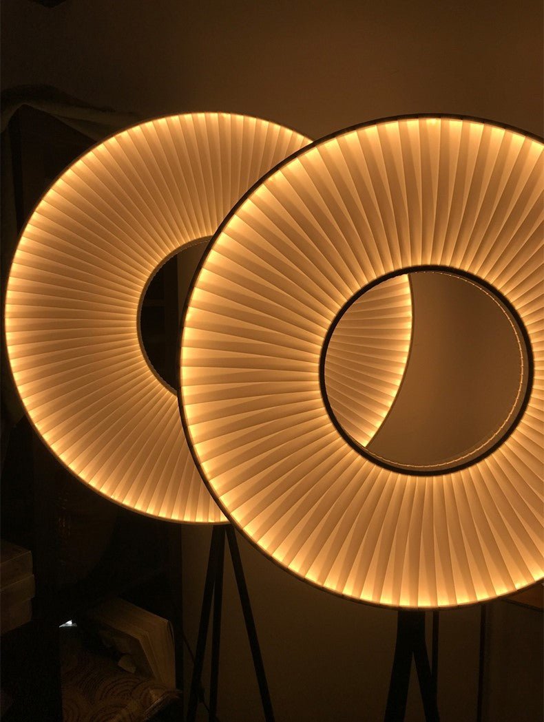 Blatten | Minimalistic LED Lamp With Fabric Pleats