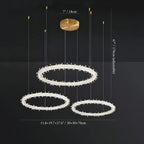 Andenne | Modern Ring Crystal Chandelier for Living Room