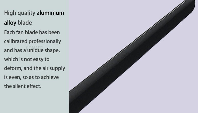 66" Modern Aluminum LED Ceiling Fan With Remote Control