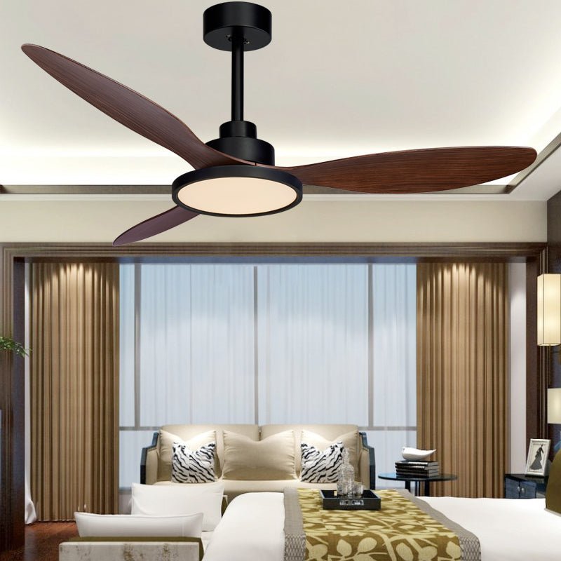 52" Fashion Ceiling Fan With Lamp, Plastic Blades and Remote Control