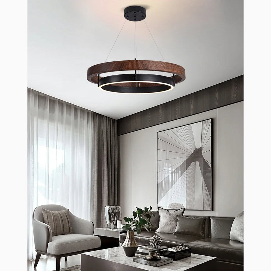 Sion | Modern Minimalistic Aluminium Drum Chandelier