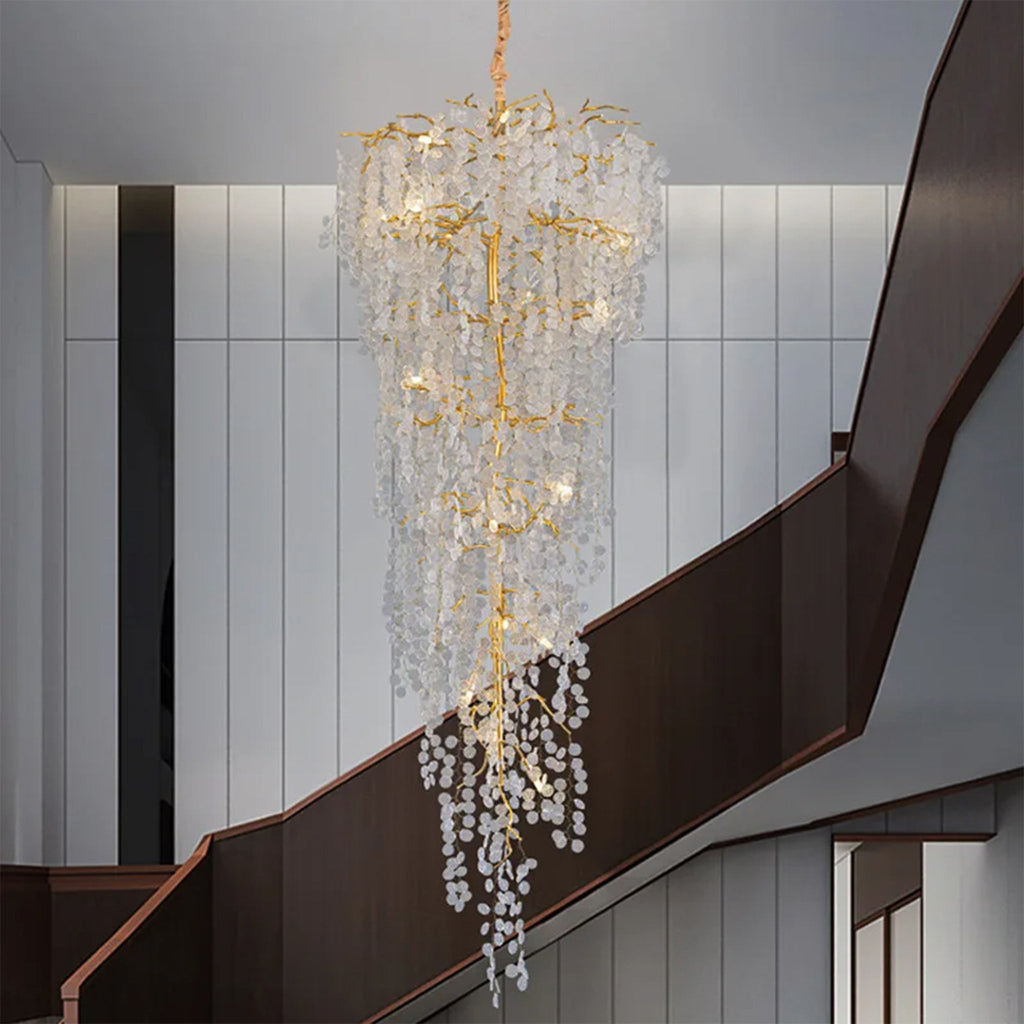 Aidone | Large Luxury Crystal Chandelier For Staircase
