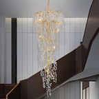 Aidone | Large Luxury Crystal Chandelier For Staircase