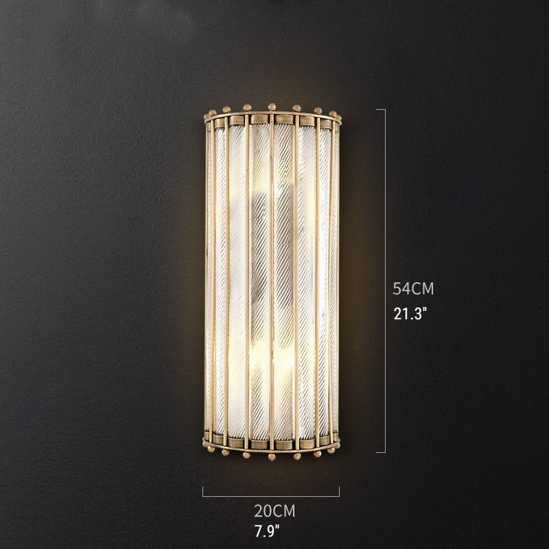 Luxury Glass Wall Lamp in Splendour Style, Living Room, Bedroom