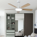 52" Indoor Led Ceiling Fan with Lamp and Remote Control