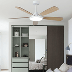 52" Indoor Led Ceiling Fan with Lamp and Remote Control