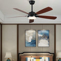 42" LED Ceiling Fan with Lamp and 5 Plywood Blades
