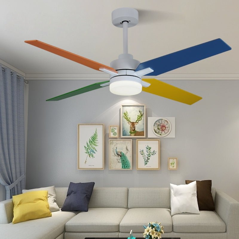 52" Ceiling Fan Lamp with Plywood Blade