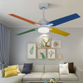52" Ceiling Fan Lamp with Plywood Blade