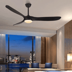 60" Modern Wooden LED Ceiling Fan with Remote Control