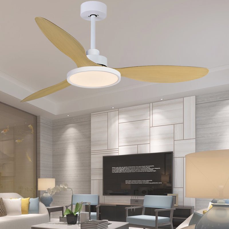 52" Fashion Ceiling Fan With Lamp, Plastic Blades and Remote Control
