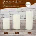 Centerpiece Set of Six Glass and Metal Candleholders with Candles