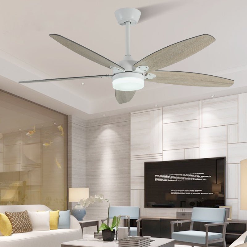36" Led Ceiling Fan with Lamp, Plywood Blades and Remote Control