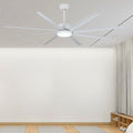 66" Modern Aluminum LED Ceiling Fan With Remote Control