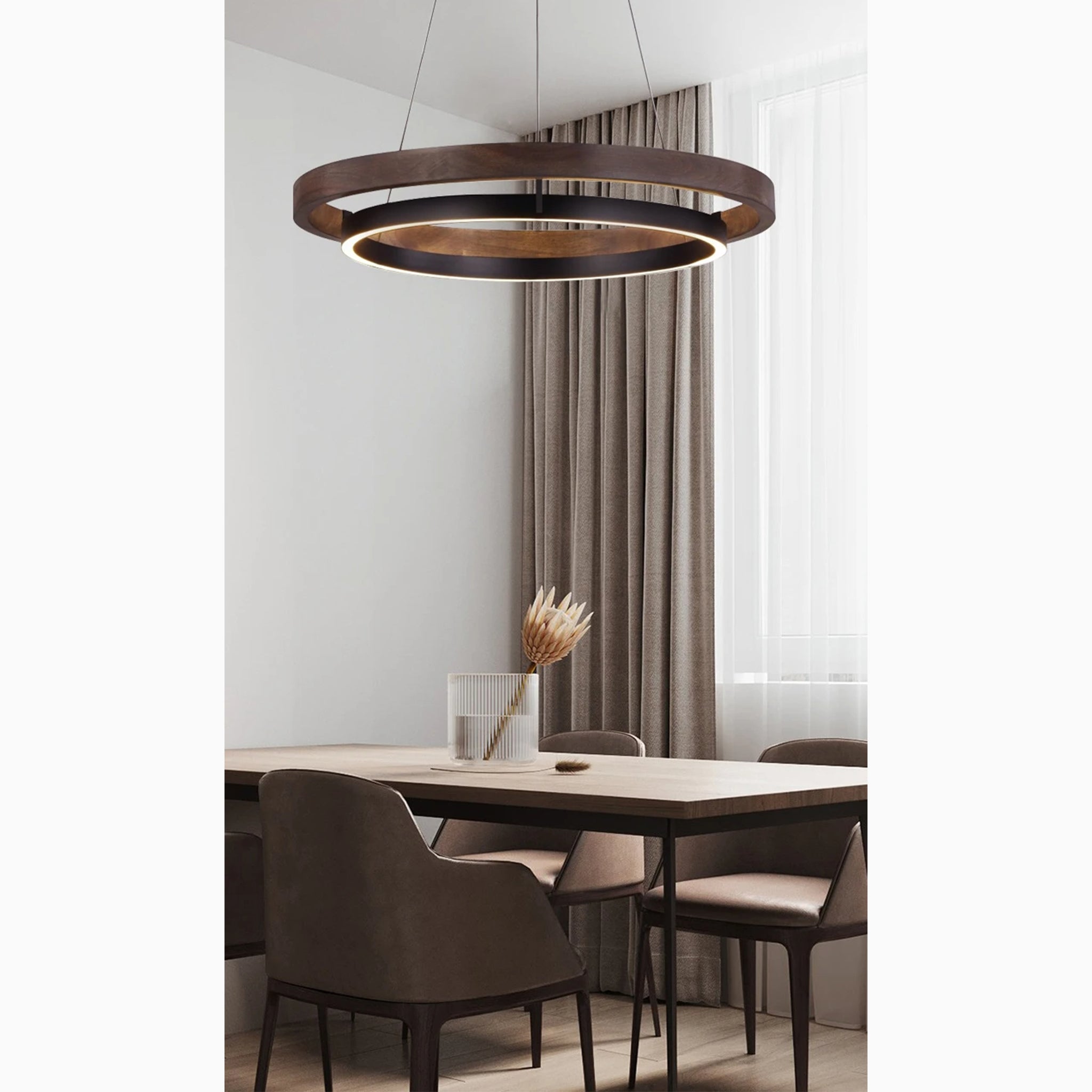 Sion | Modern Minimalistic Aluminium Drum Chandelier