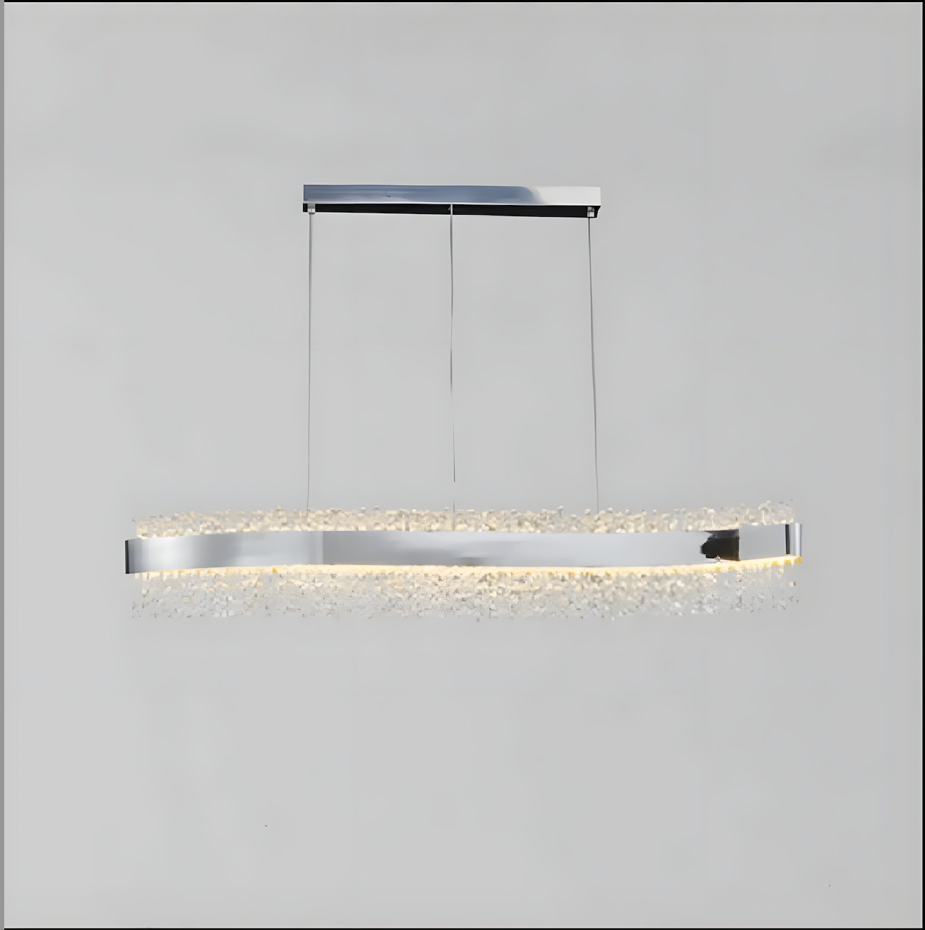 Caglio | Luxury Wave-Shaped Rectangle Crystal Chandelier