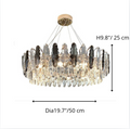 Alme | Elegant Luxury Gold Crystal Shine Chandelier