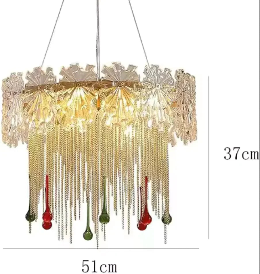Delemont | Creative Drum Crystal LED Pendant Chandelier for Living Room