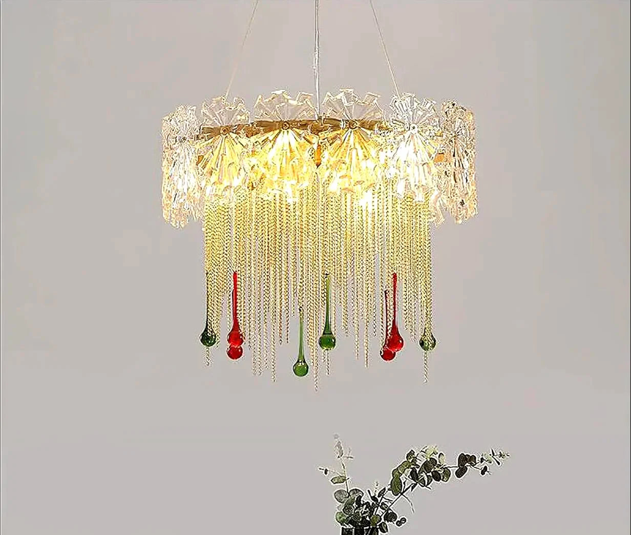 Delemont | Creative Drum Crystal LED Pendant Chandelier for Living Room