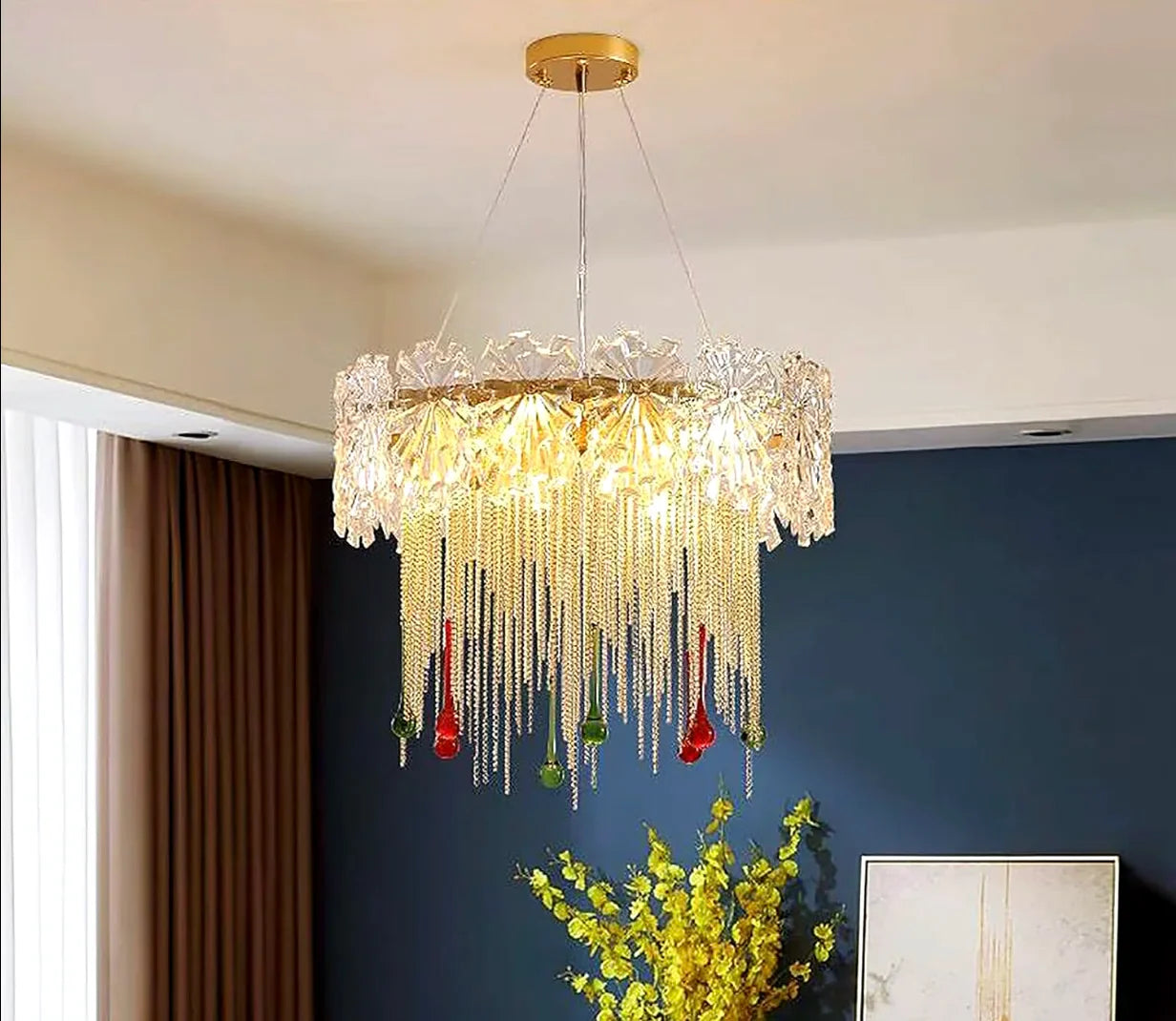 Delemont | Creative Drum Crystal LED Pendant Chandelier for Living Room