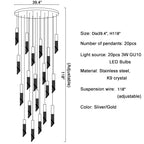 Monterosso | Hanging Crystal Light Fixture