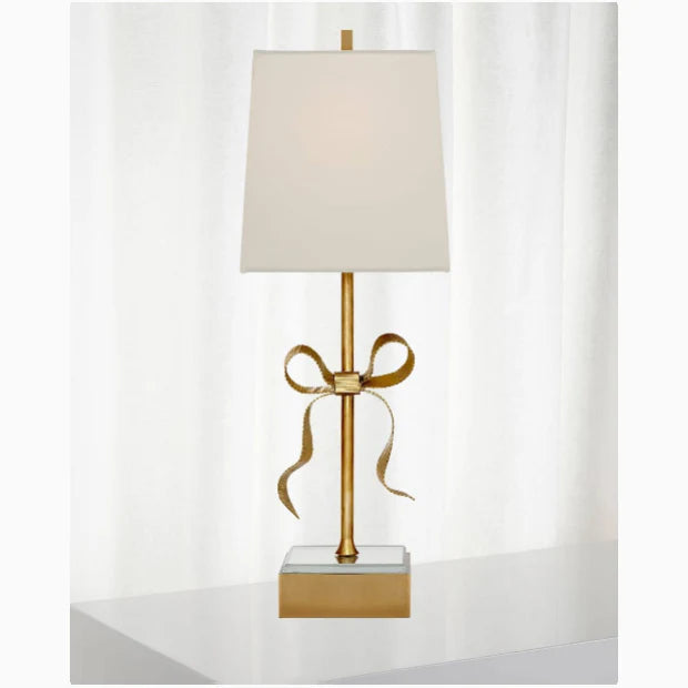 Le Landeron | Retro LED Copper Table Light with a Princess Bow