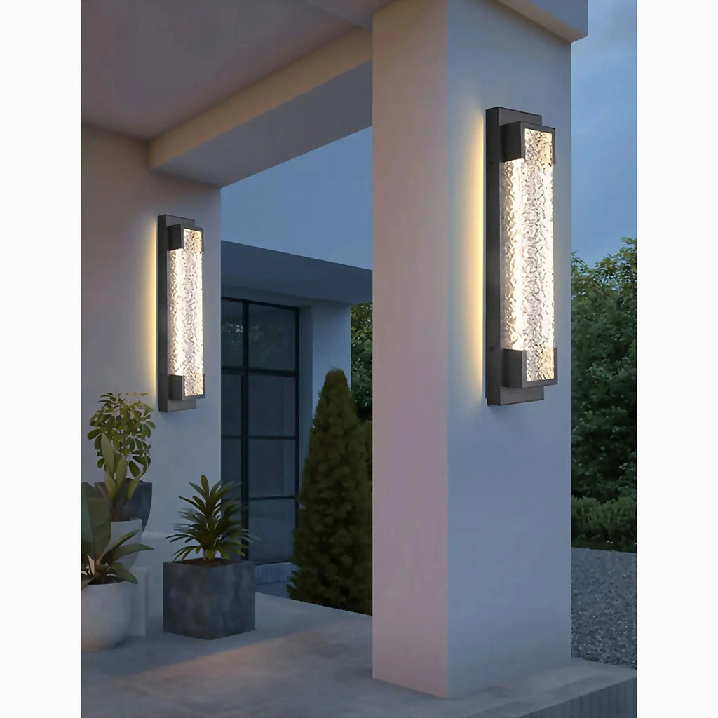 Alserio | Stylish Black Anti Rust LED Outdoor Wall Sconce