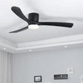36" LED Wooden Ceiling Fan with Lamp and Remote Control