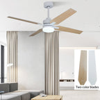52" Ceiling Fan Lamp with Plywood Blade