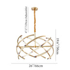 Arnasco | Creative Spherical Copper Crystal Chandelier