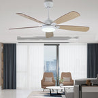 42" LED Ceiling Fan with Lamp and 5 Plywood Blades
