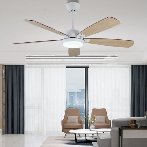 42" LED Ceiling Fan with Lamp and 5 Plywood Blades