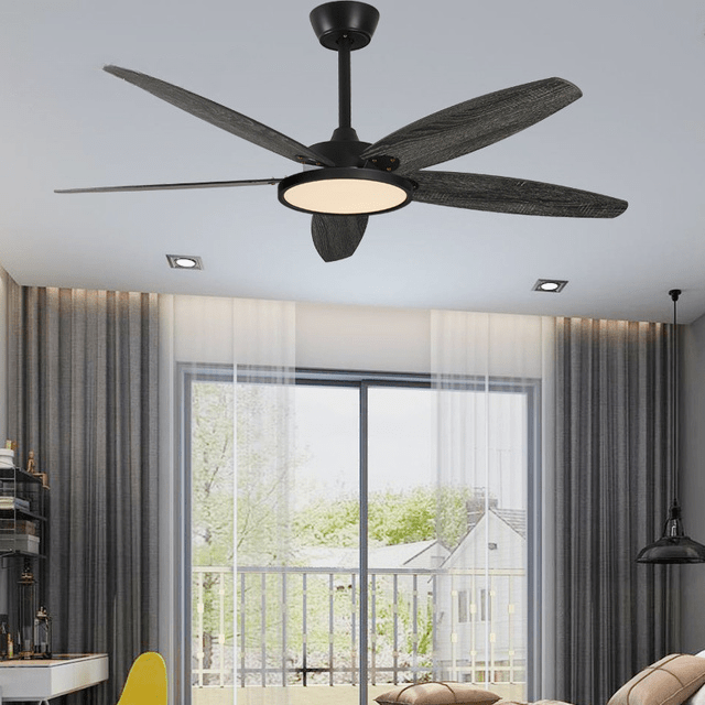 36" Ceiling Fan with Light, Plywood Blades and Remote Control
