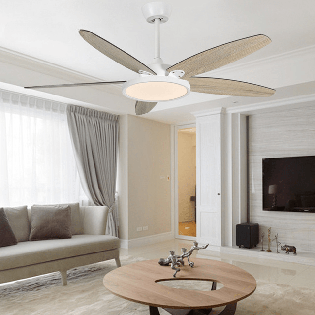 36" Ceiling Fan with Light, Plywood Blades and Remote Control