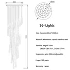 Orta San Giulio | Hanging Crystal Lamp for Living Room