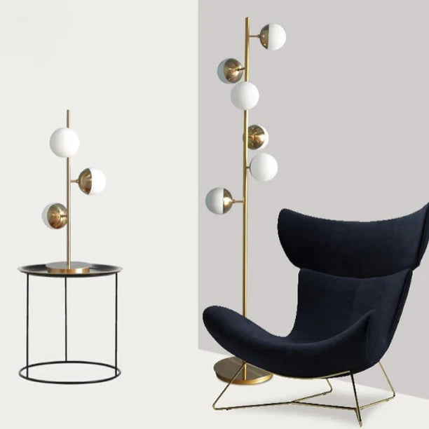 Locarno | Elegant Golden Metal LED Desk Lampshade