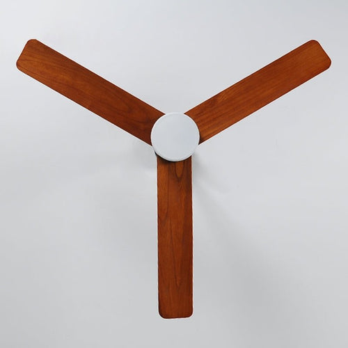 52" Modern Solidwood Ceiling Fan with Light and Remote Control