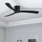 36" LED Wooden Ceiling Fan with Lamp and Remote Control