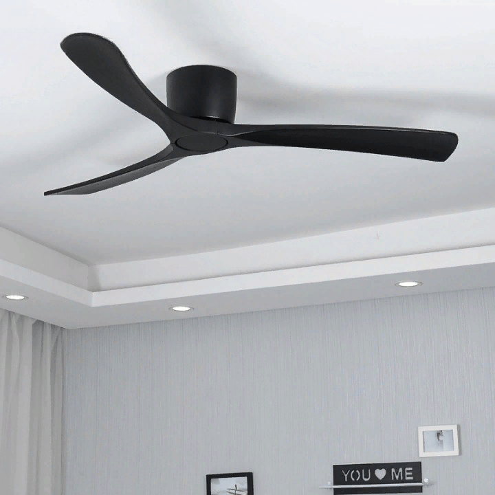 36" LED Wooden Ceiling Fan with Lamp and Remote Control