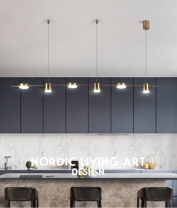 Seranon Minimalistic Black/Gold Pendant Lamp