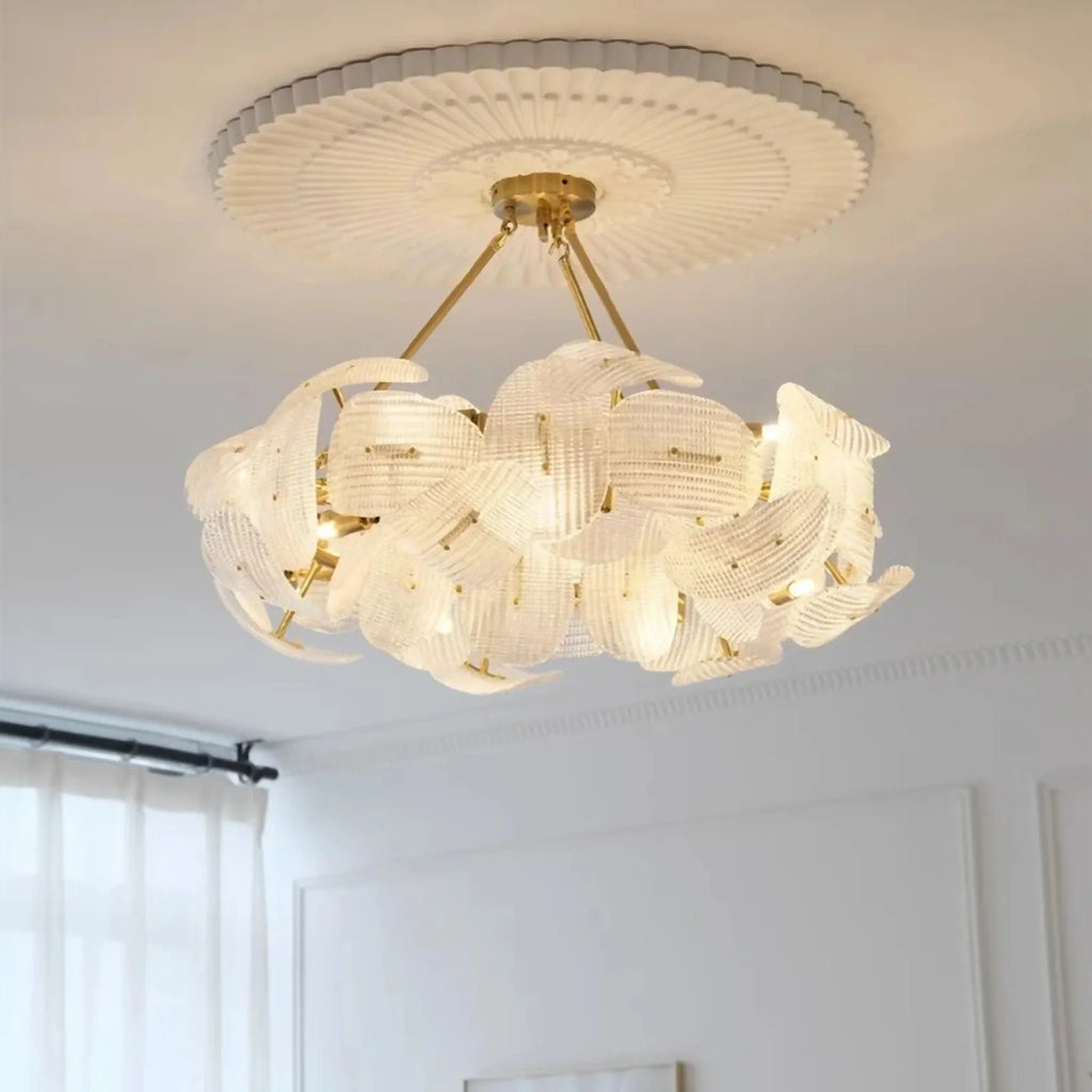 Ali | Luxury Creative Big Flower Shape Glass Chandelier