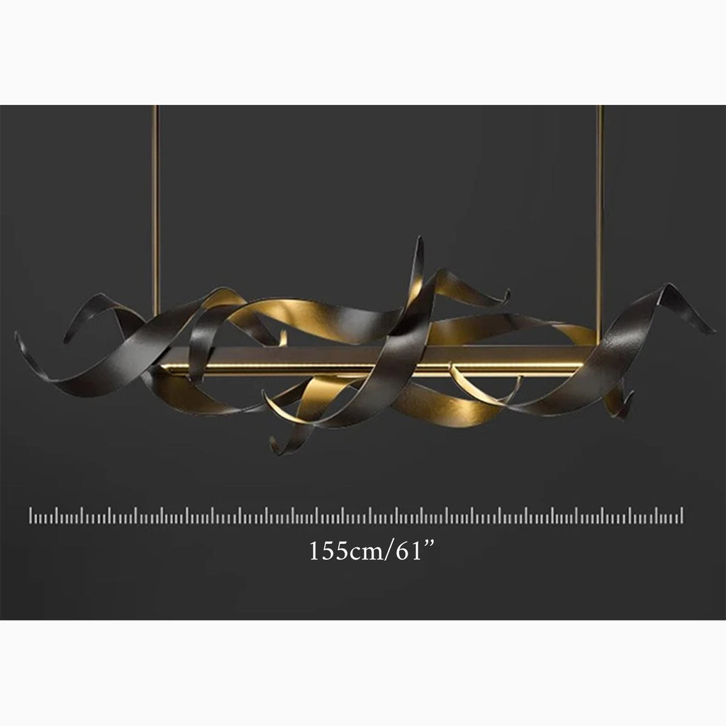Sarnen | Creative Modern Black Rectangle Chandelier
