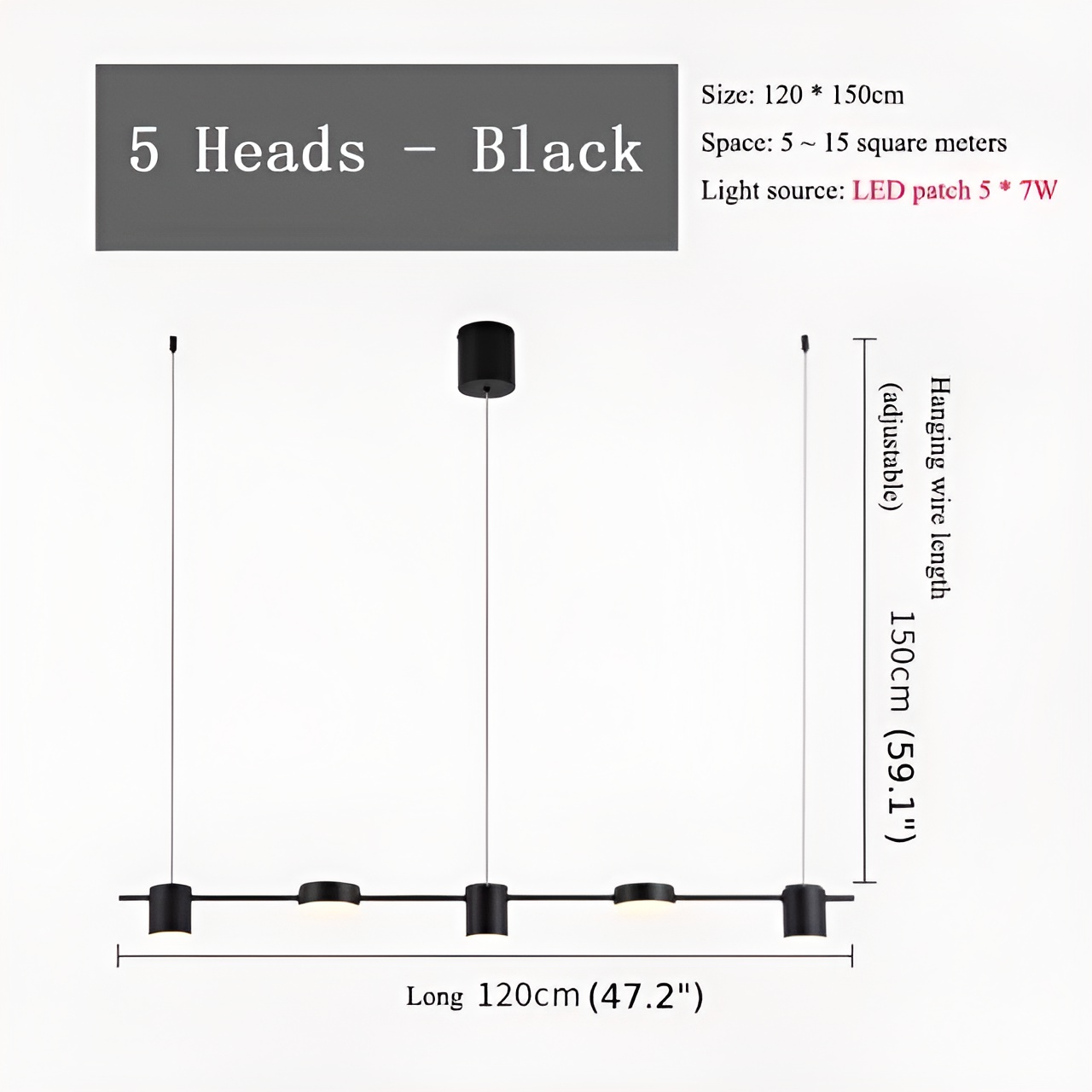 Seranon Minimalistic Black/Gold Pendant Lamp