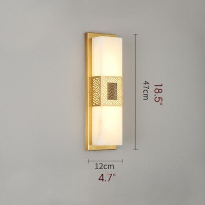 Creative Marble Wall Lamp in Chinese Style for Bedroom, Living Room