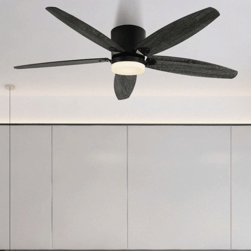 36" Led Ceiling Fan with Lamp, Plywood Blades and Remote Control