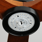 52" Modern Solidwood LED Ceiling Fan with Remote Control