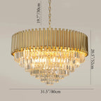Cisano sul Neva | Majestic Gold Crystal Ceiling Chandelier