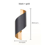 Creative White/Black Outdoor Aluminum Waterproof Wall Lamp For Courtyard